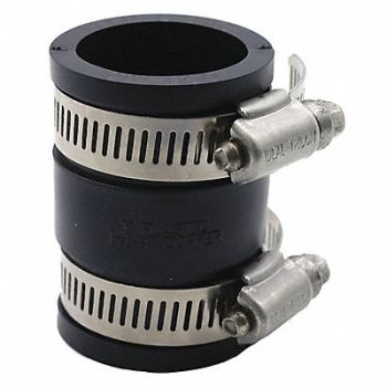 GRAINGER APPROVED Flexible Coupling PVC 1 in For Pipe Size, 2ZJ92
