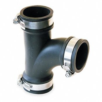 GRAINGER APPROVED Flexible Tee PVC 1 1/2 in For Pipe Size, 2ZJ93