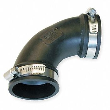 GRAINGER APPROVED Flexible 90 Elbow PVC 2 For Pipe Size, 2ZJ98