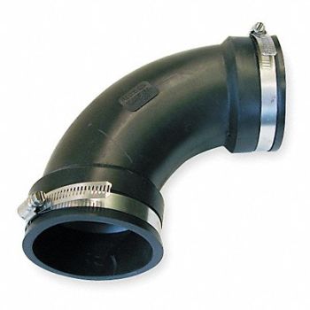 GRAINGER APPROVED Flexible 90 Elbow PVC 3 For Pipe Size, 2ZJ99