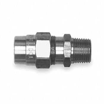 TRAMEC SLOAN Male Connector Fitting 1/2-14 Brass, 2ZJG1