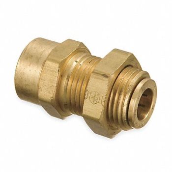 EATON WEATHERHEAD Female Bulkhead 1/4-18 1/4 In Tube Sz, 2ZKY1