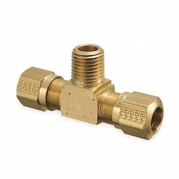 EATON WEATHERHEAD Male Branch Tee 1/4-18 1/2 In Tube Sz, 2ZLR5