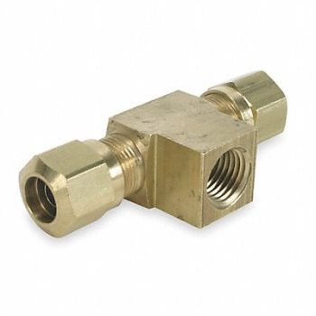 EATON WEATHERHEAD Female Branch Tee 1/4-18 5/8 In Tube Sz, 2ZLT4