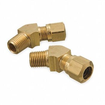 EATON WEATHERHEAD Male Connector 45 Deg 1/2 In Tube Sz, 2ZLV2