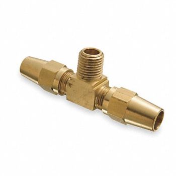 EATON WEATHERHEAD Male Branch Tee 3/8-18 3/8 In Tube Sz, 2ZME2