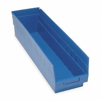 QUANTUM STORAGE SYSTEMS E5736 Shelf Bin Blue Polypropylene 6 in, 2ZMP7