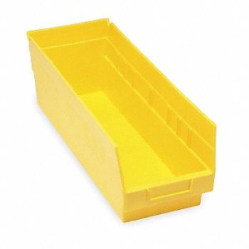 QUANTUM STORAGE SYSTEMS E5733 Shelf Bin Yellow Polypropylene 6 in, 2ZMU2