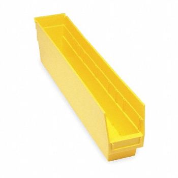 QUANTUM STORAGE SYSTEMS E5735 Shelf Bin Yellow Polypropylene 6 in, 2ZMU6