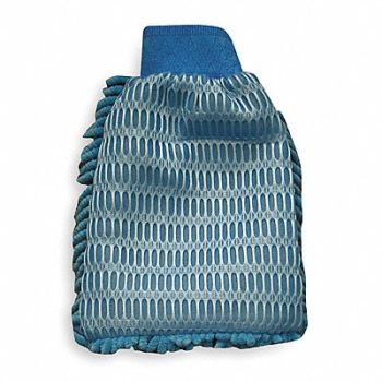 TOUGH GUY Scrubbing Mitt 11 1/2 in L Blue, 2ZPE1