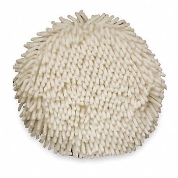TOUGH GUY Scouring Pad 9 in L White, 2ZPE2