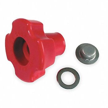 BULLDOG Red Knob Replacement Kit Knob Kits, 2ZPT5