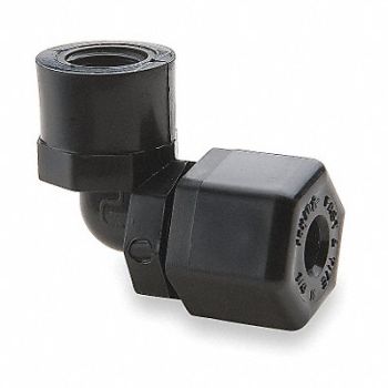 PARKER Elbow 90 Polypropylene CompxF 5/8In, 2ZRV8