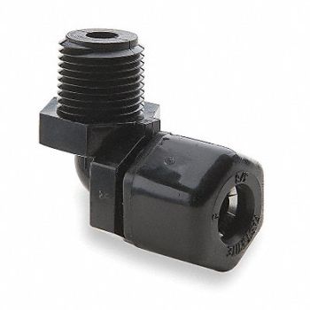 PARKER Elbow 90 Poly CompxM 5/8Inx1/2In, 2ZRW5