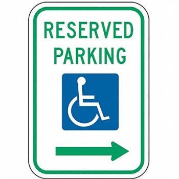 LYLE Reserved Parking Parking Sign 18 x 12, 2ZTP5