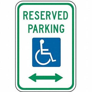 LYLE Reserved Parking Parking Sign 18 x 12, 2ZTV1