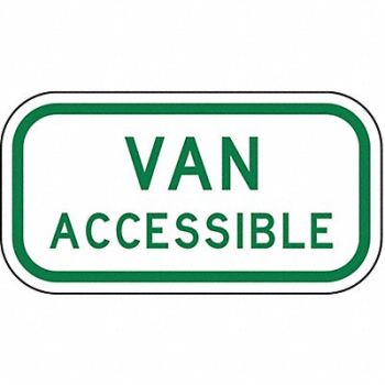 LYLE Van Accessible Parking Sign 6 x 12, 2ZTV3