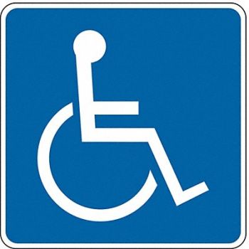 LYLE ADA Handicapped Parking Sign 12 x 12, 2ZTV7