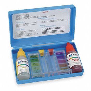 GRAINGER APPROVED Water Analysis Kit For PH and Chlorine, 2ZTV9