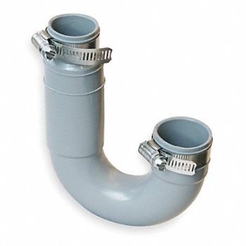 GRAINGER APPROVED Flexible P-Trap PVC 1 1/4 For Pipe Size, 2ZU11