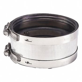 GRAINGER APPROVED No Hub Coupling Neoprene 4 in Pipe Size, 2ZU22