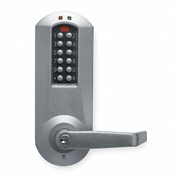 KABA Electronic Lock Satin Chrome 12 Button, 2ZU97