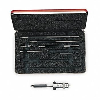 STARRETT Inside Micrometer Set 2 to 12 In, 2ZUC5