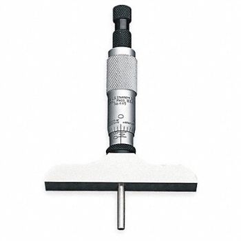 STARRETT Depth Micrometer 0 to 6 In, 2ZUD3