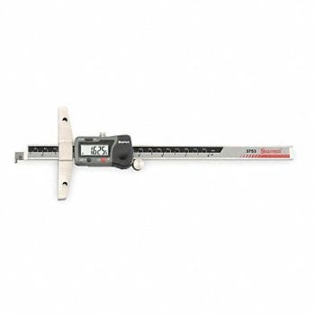 STARRETT Electronic Depth Gage 6 In 2 3/4 In Base, 2ZUH3