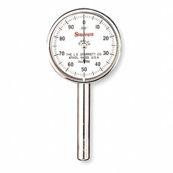 STARRETT Dial Test Indicator Vert 0 to 0.200 In, 2ZUJ5