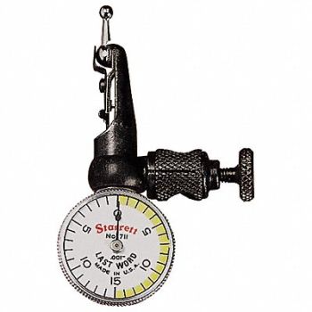 STARRETT Dial Test Indicator Hori 0 to 0.030 In, 2ZUJ6