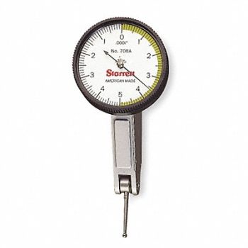 STARRETT Dial Test Indicator Hori 0 to 0.010 In, 2ZUK3