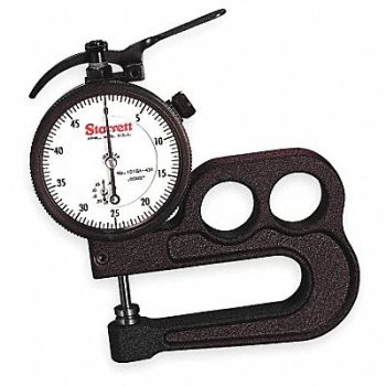 STARRETT Dial Thickness Gauge Accuracy .001, 2ZUN2