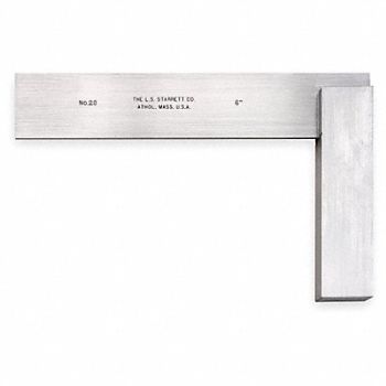 STARRETT Precision Steel Square Steel, 2ZUT9