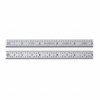 STARRETT Steel Rule Flexible 24 In 5R Grad, 2ZUV2