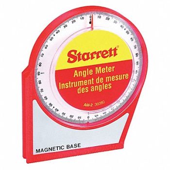 STARRETT Angle Meter Magnetic Base 0-90 Deg, 2ZUY8