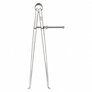 STARRETT Inside Spring Caliper 12 In Solid, 2ZUZ6