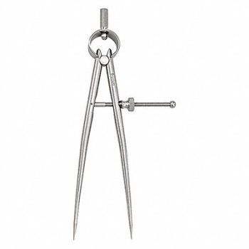 STARRETT Spring Divider 6 In Round Solid, 2ZVA7