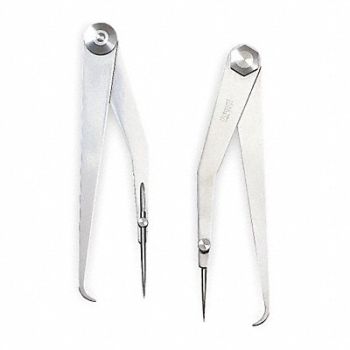 STARRETT Hermaphrodite Caliper 6 In Firm Joint, 2ZVA8