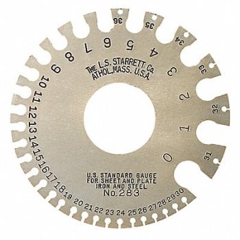 STARRETT Sheet Metal Thick Gauge Oust Dia 3 1/2, 2ZVD8