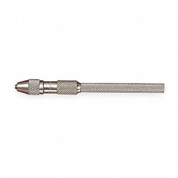 STARRETT Pin Vise 0-.040 In Nickel Plated, 2ZVG3