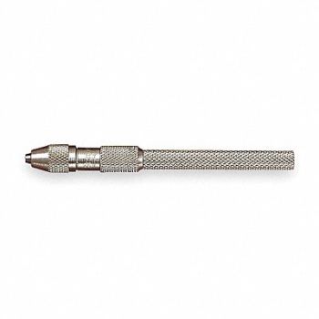 STARRETT Pin Vise 0.030-0.062 In Nickel Plated, 2ZVG4