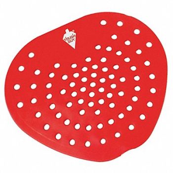 TOUGH GUY Urinal Screen Triangular Red 2.65oz PK12, 2ZXE5