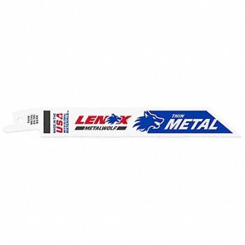 LENOX Reciprocating Saw Blades 6 in L Steel, 801A68