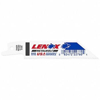 LENOX Reciprocating Saw Blades 4 L Steel PK50, 801A65