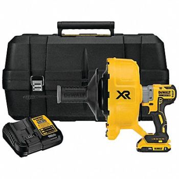 DEWALT Drain Gun Kit Cordless 50 ft Max Run, 437U49