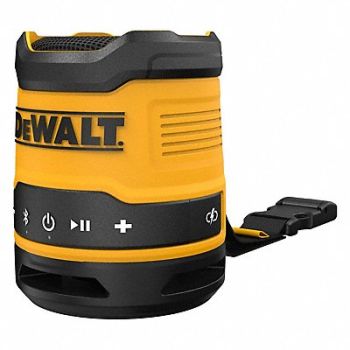 DEWALT Bluetooth Speaker 3 L 3-3/4 H 3 Ah, 801AC7