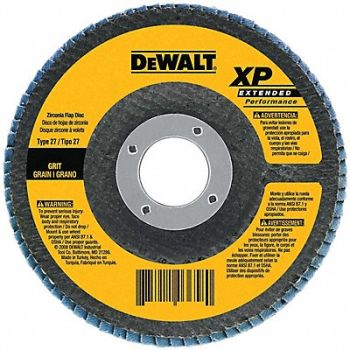 DEWALT Fiber Disc 4 1/2 in Dia 5/8in Arbor, 6HD56
