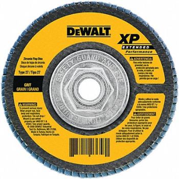 DEWALT Fiber Disc 4 1/2 in Dia 5/8in Arbor, 13J216