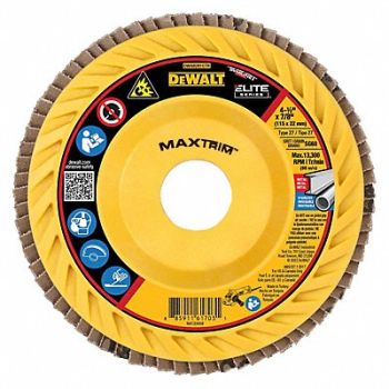 DEWALT Fiber Disc 4 1/2 in Dia 7/8in Arbor, 494A13